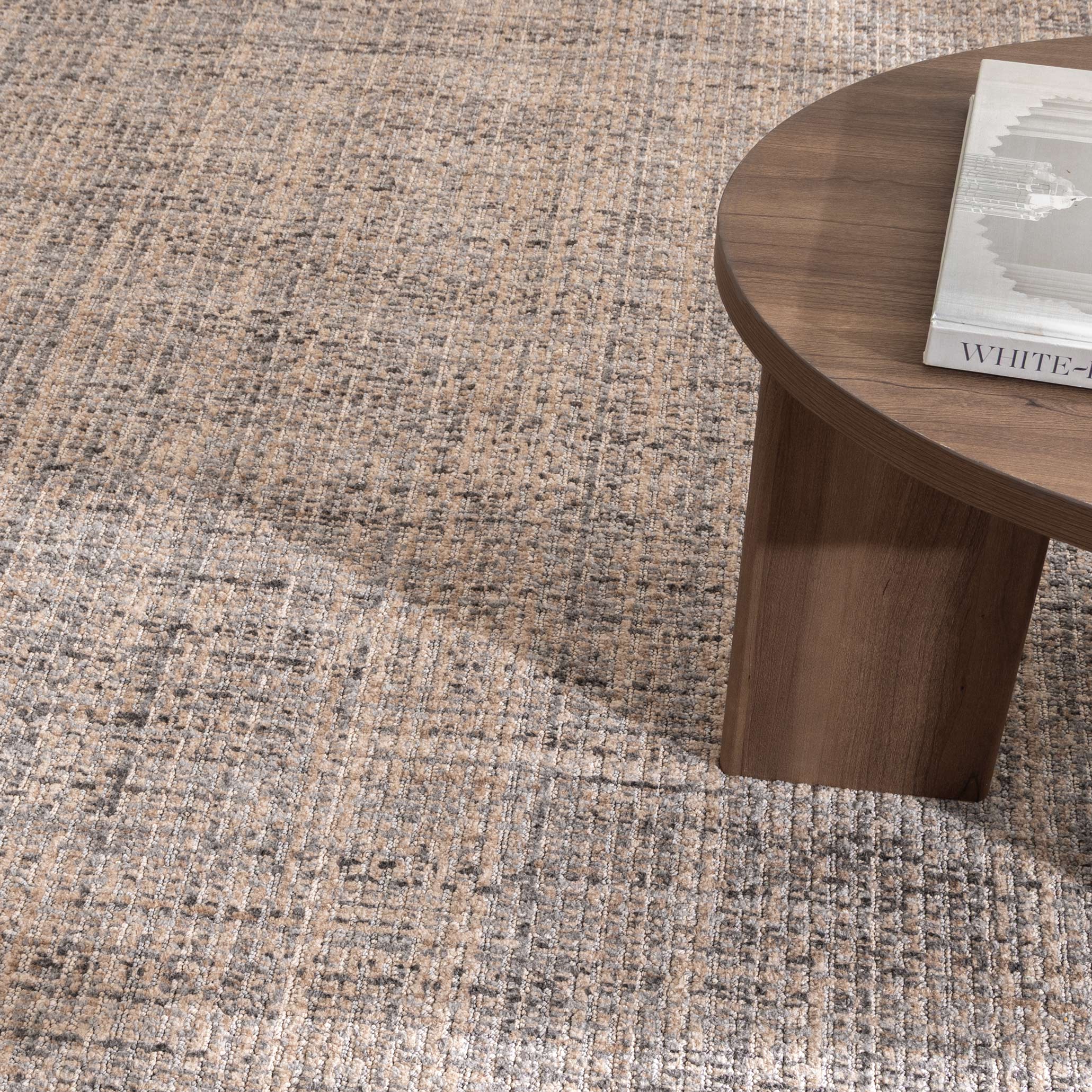 Cherie Distressed Lines Beige Grey Rug - CH05