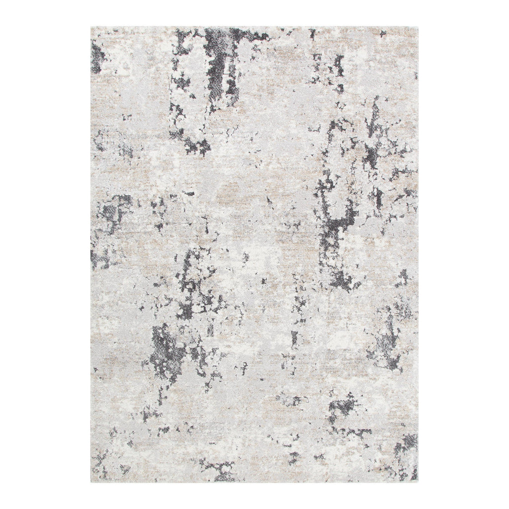 Dorado Abstract Textured Grey Beige Rug