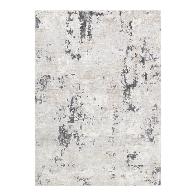 Eldorado Abstract Textured Grey Beige Rug
