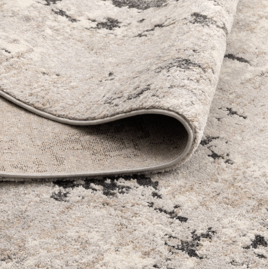 Dorado Abstract Textured Grey Beige Rug
