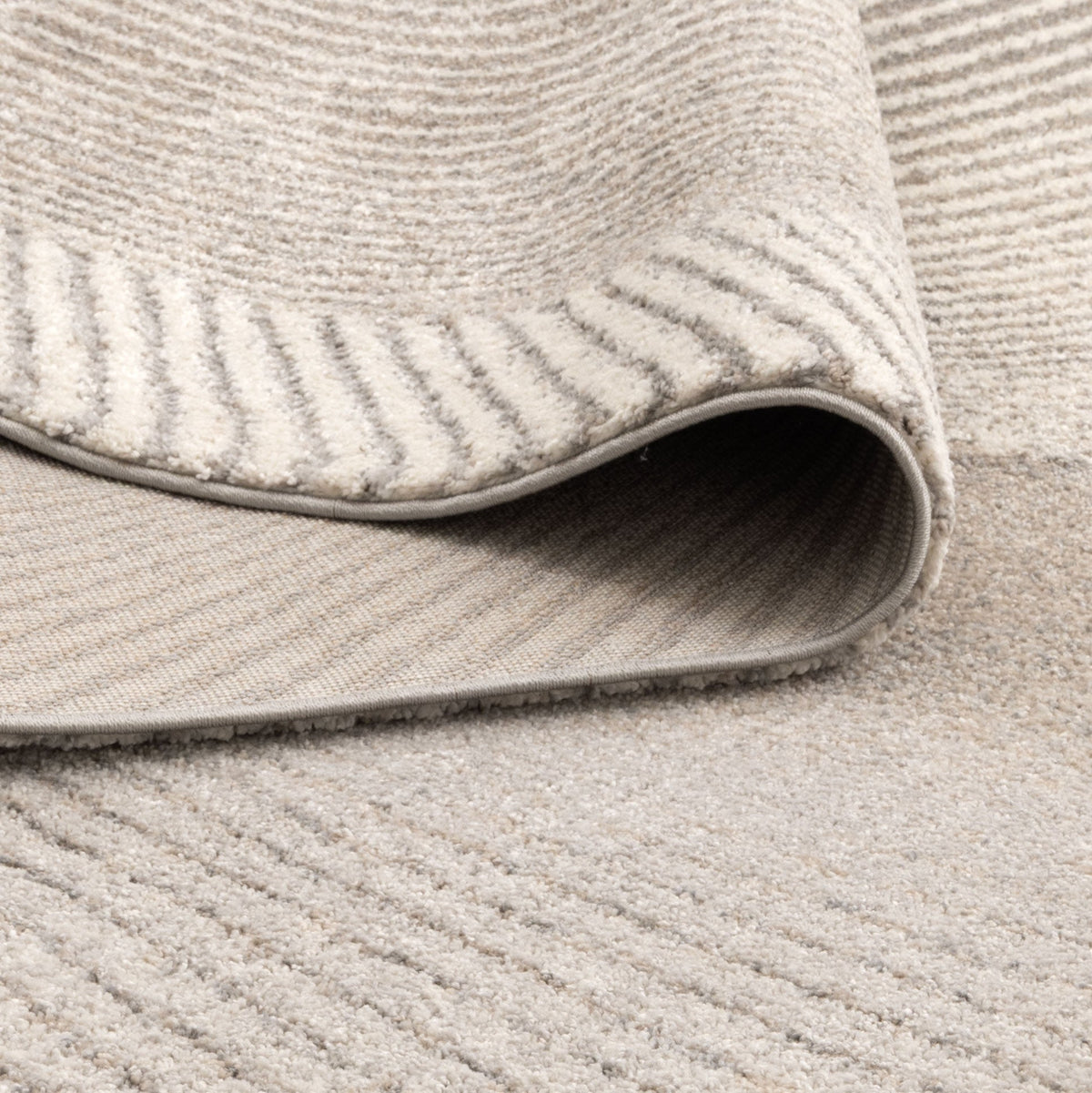Eldorado Abstract Contour Grey Beige Rug