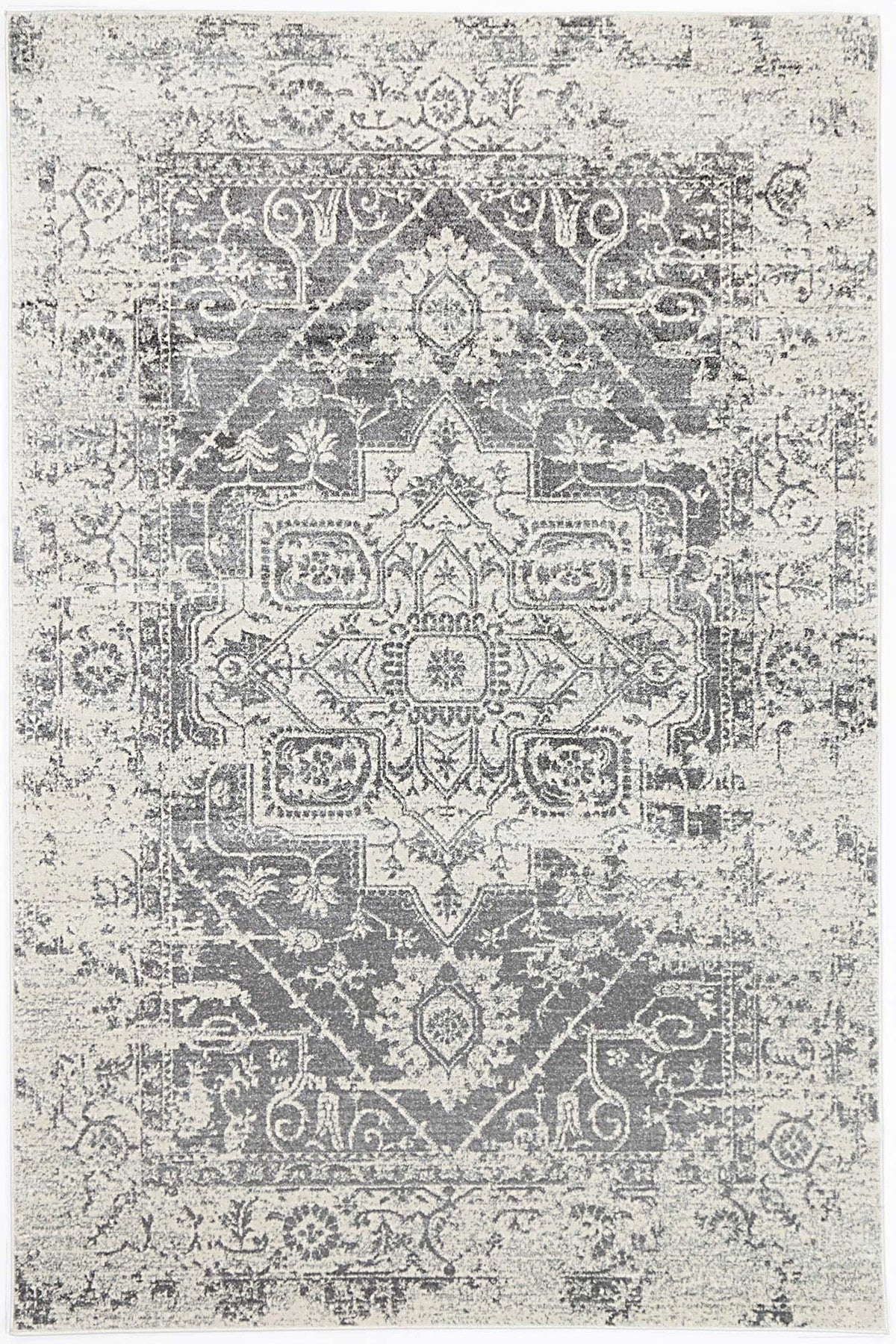 Dainty Audrey Ivory & Grey Rug