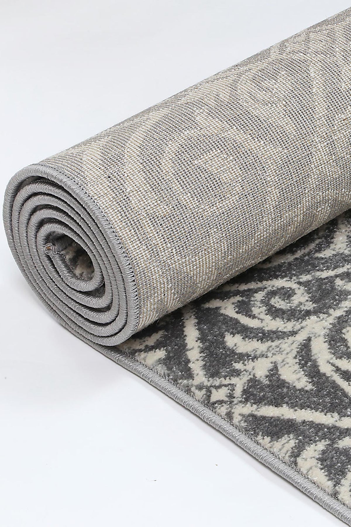 Dainty Katherine Grey & Ivory Rug