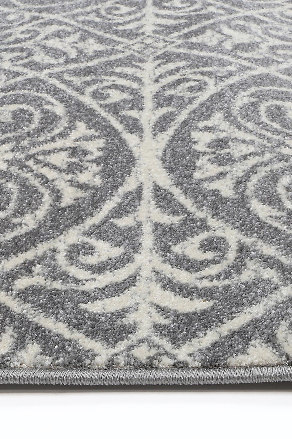 Dainty Katherine Grey & Ivory Rug