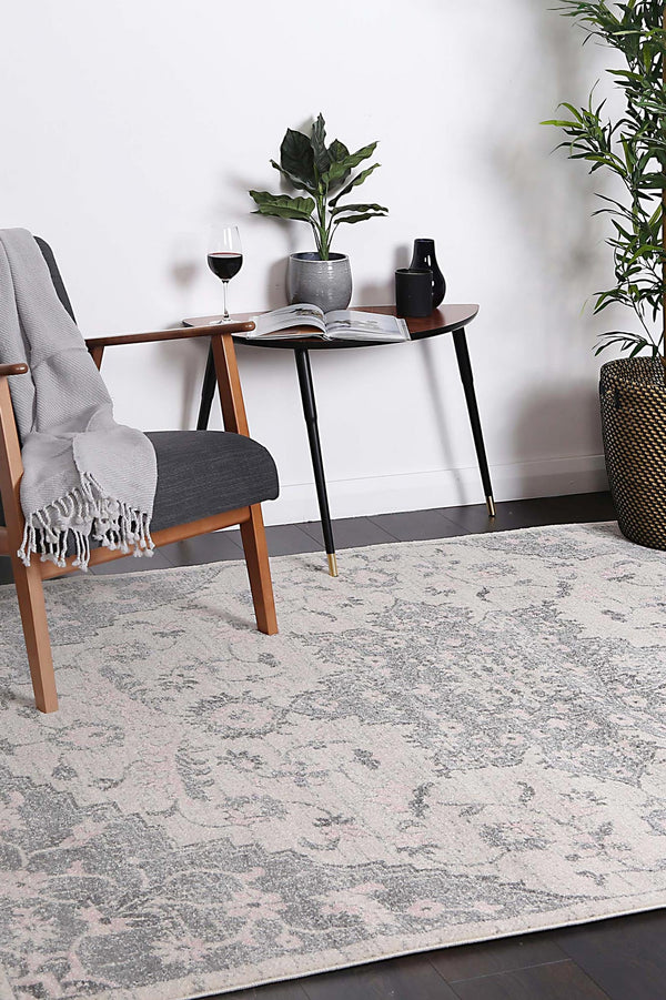 Dainty Madeleine Grey & Ivory Rug