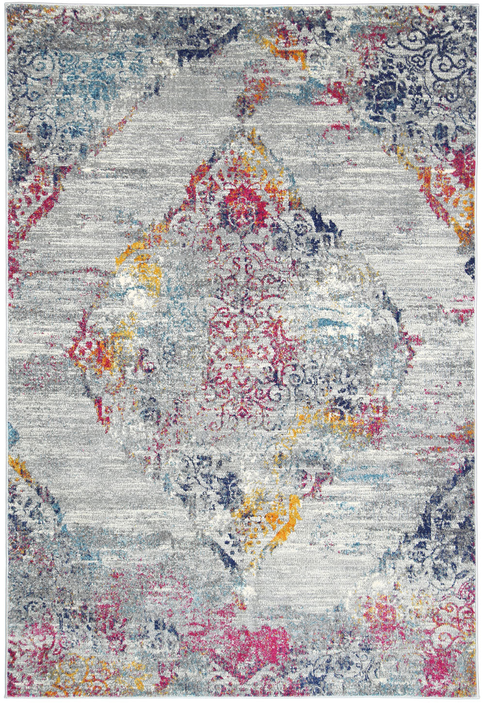 Dainty Ornate Multi-Coloured Rug