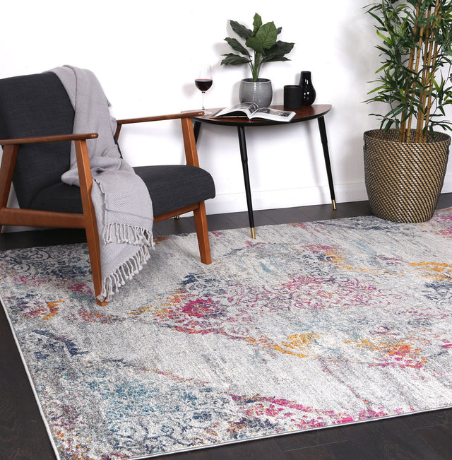 Dainty Ornate Multi-Coloured Rug