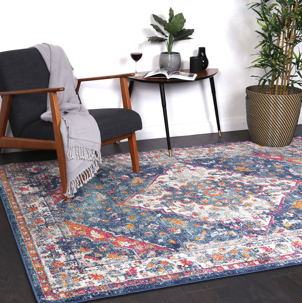 Dainty Medalion Multi Coloured Rug