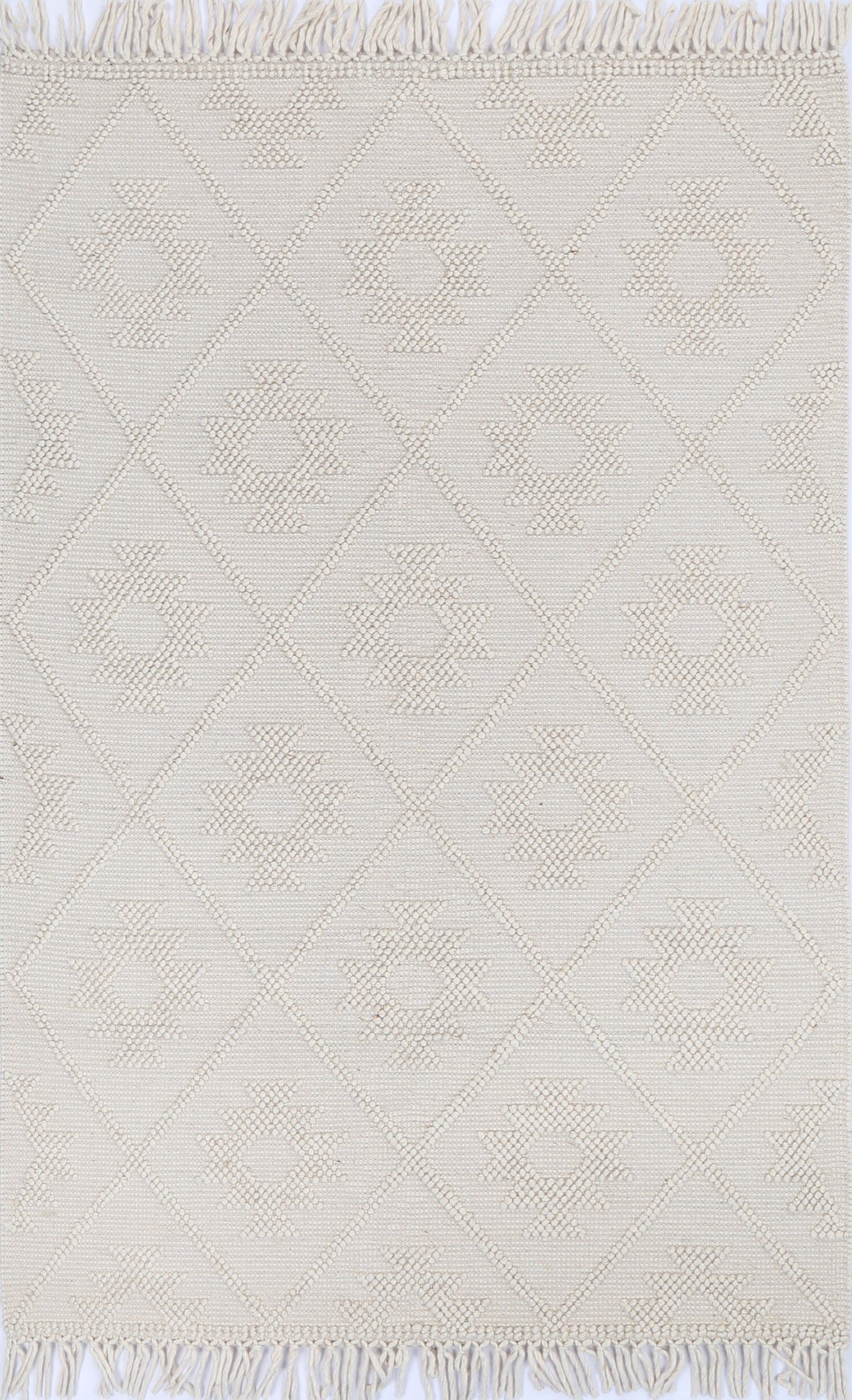 Diego Tribal Beige Wool Rug - DIEG02