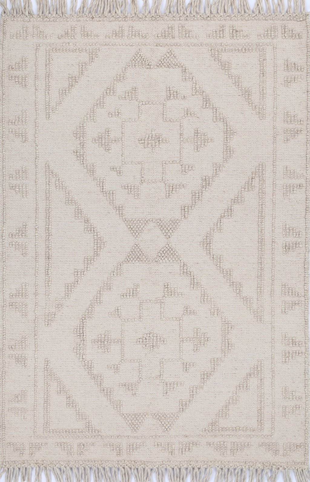 Diego Ornamental Brown Wool Rug - DIEG03
