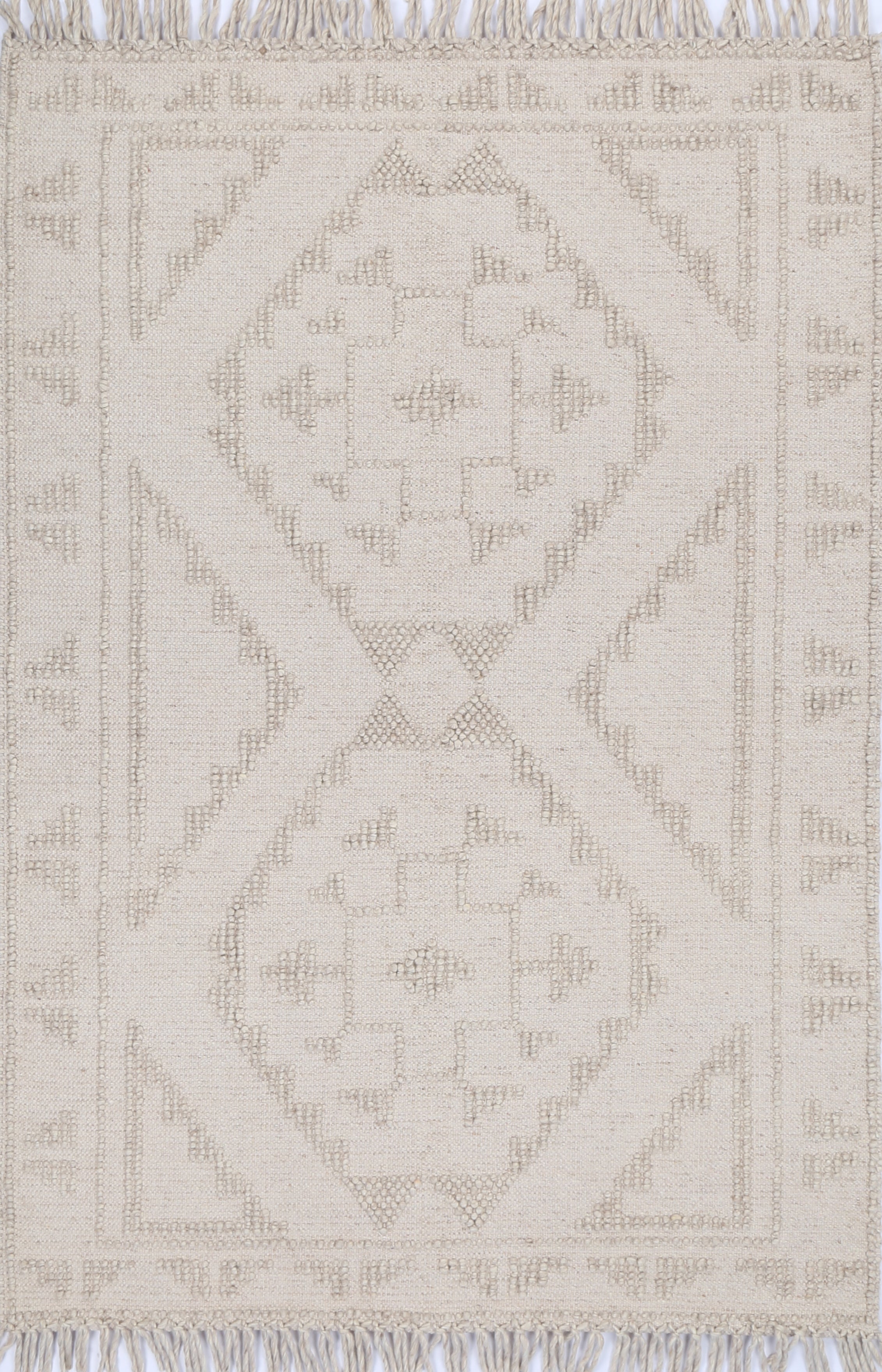 Diego Ornamental Brown Wool Rug - DIEG03