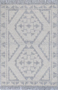 Diego Ornamental Grey Wool Rug - DIEG03