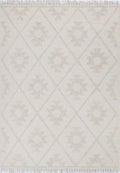 Diego Geometric Beige Wool Rug - DIEG04