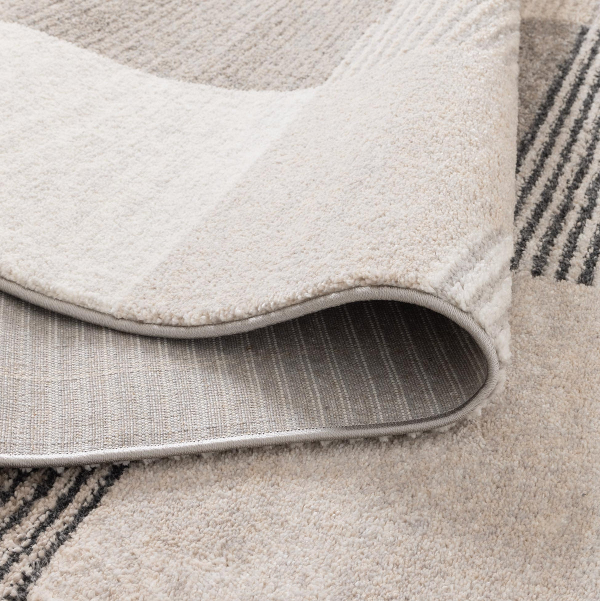 Eldorado Grey Beige Arches Rug - D001