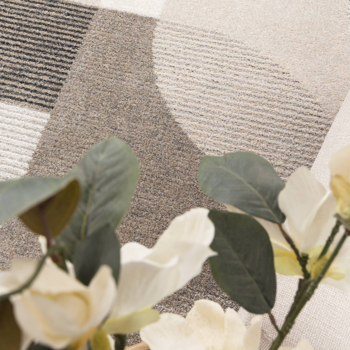 Eldorado Grey Beige Arches Rug - D001