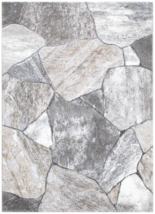 Eldorado Grey Beige Sandstone Rug - D006