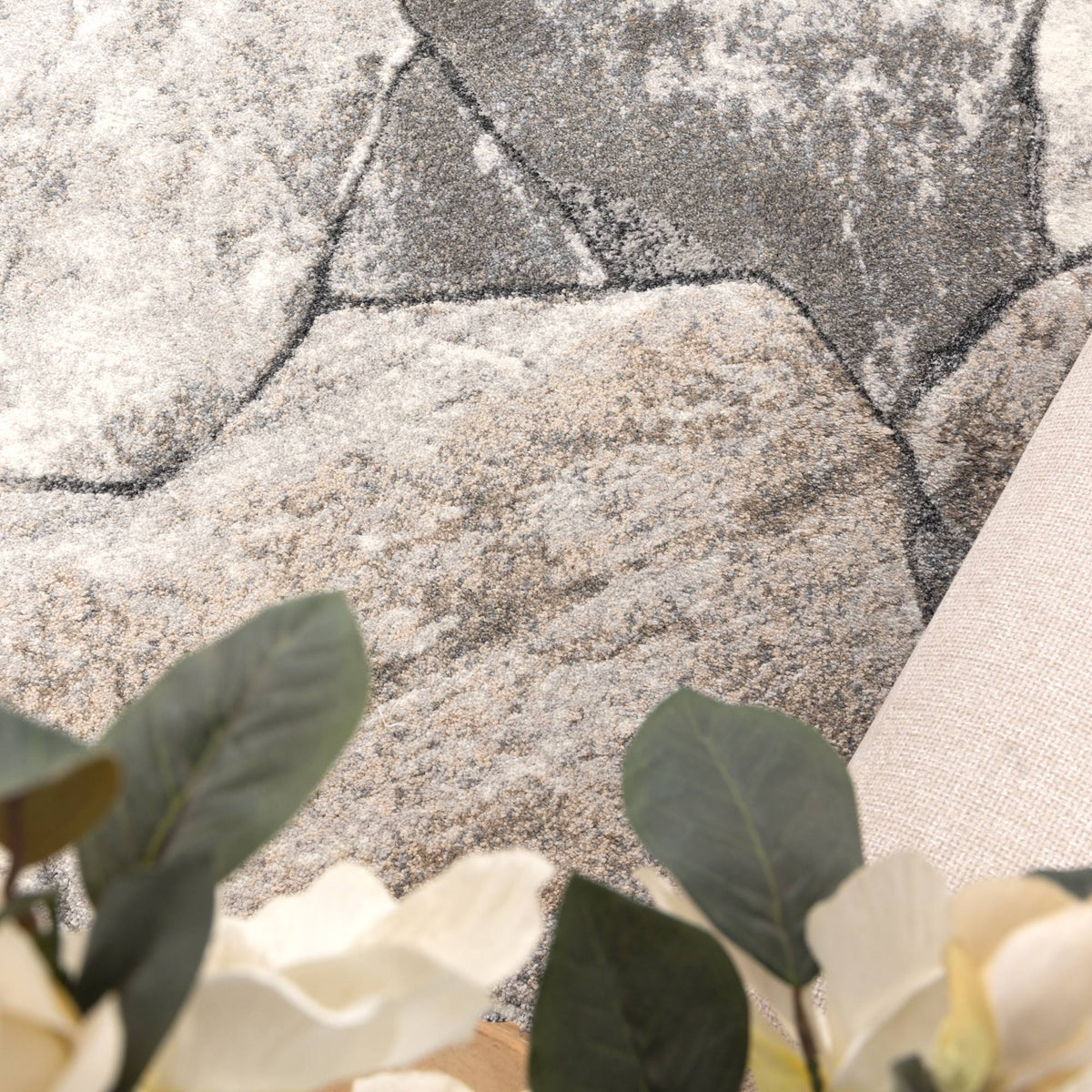 Eldorado Grey Beige Sandstone Rug - D006