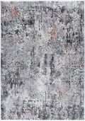 Almeras Distressed Watercolour Grey Multi Rug