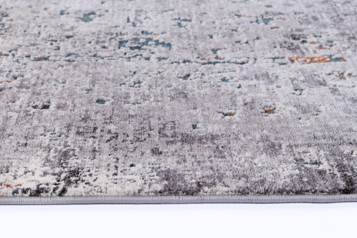 Almira Distressed Watercolour Grey Multi Rug