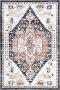 Estate Fair Field Traditional Black Rug
