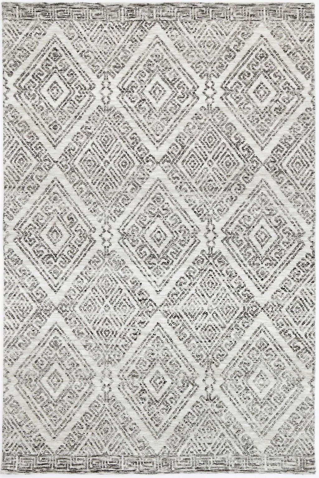 Amritsar Glenfalls Grey Tribal Rug