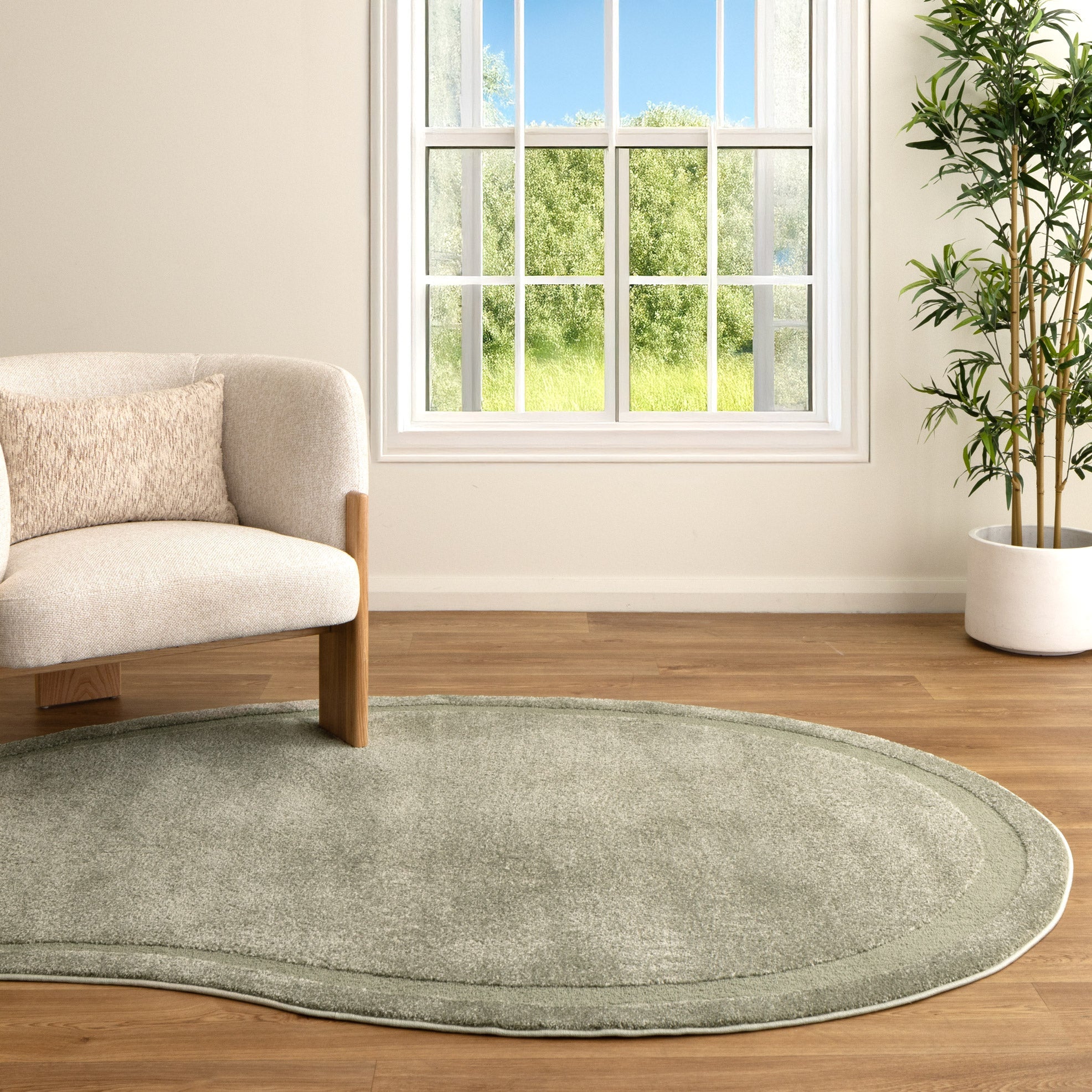 Nessa Green Jellybean Rug (N900)