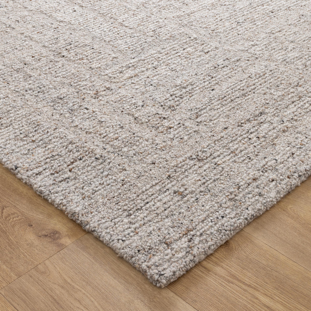 Serenade Greige Modern Wool Rug