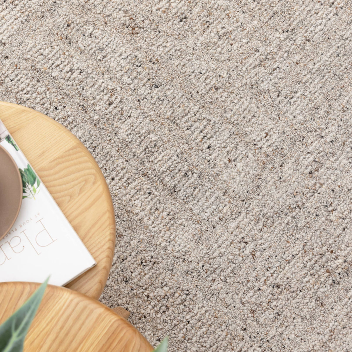 Serenade Greige Modern Wool Rug