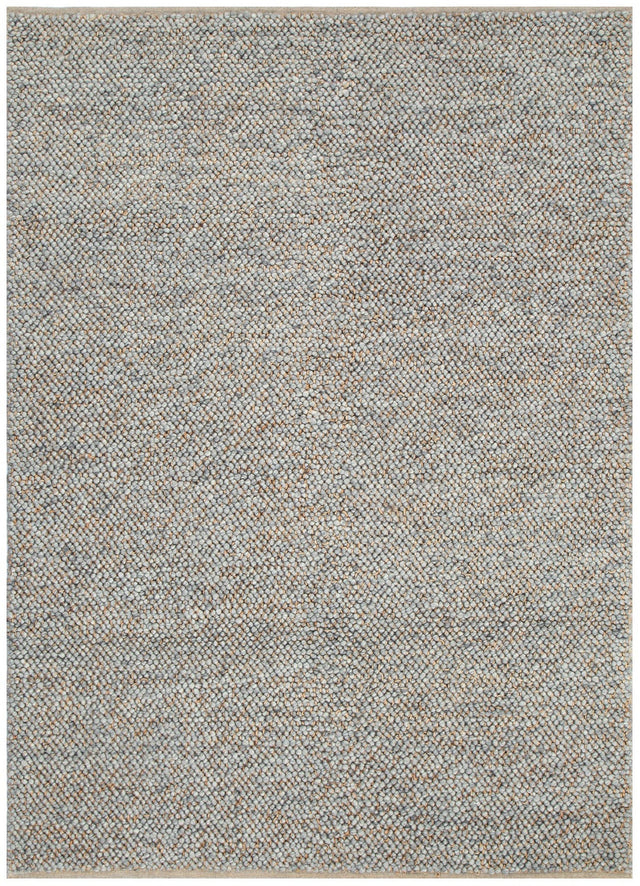 Green Weave Grey Jute and Wool Rug