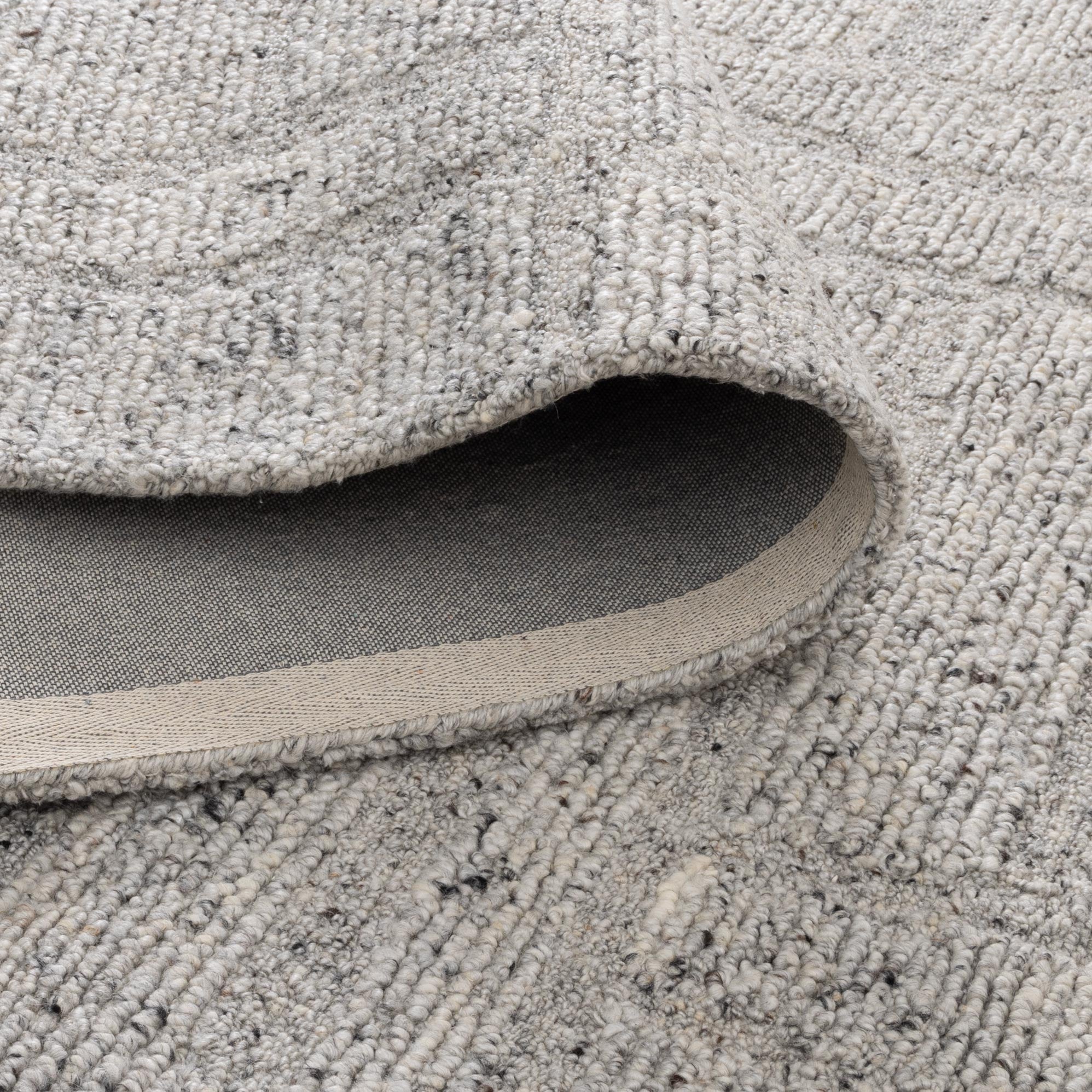 Seren Grey Modern Wool Rug