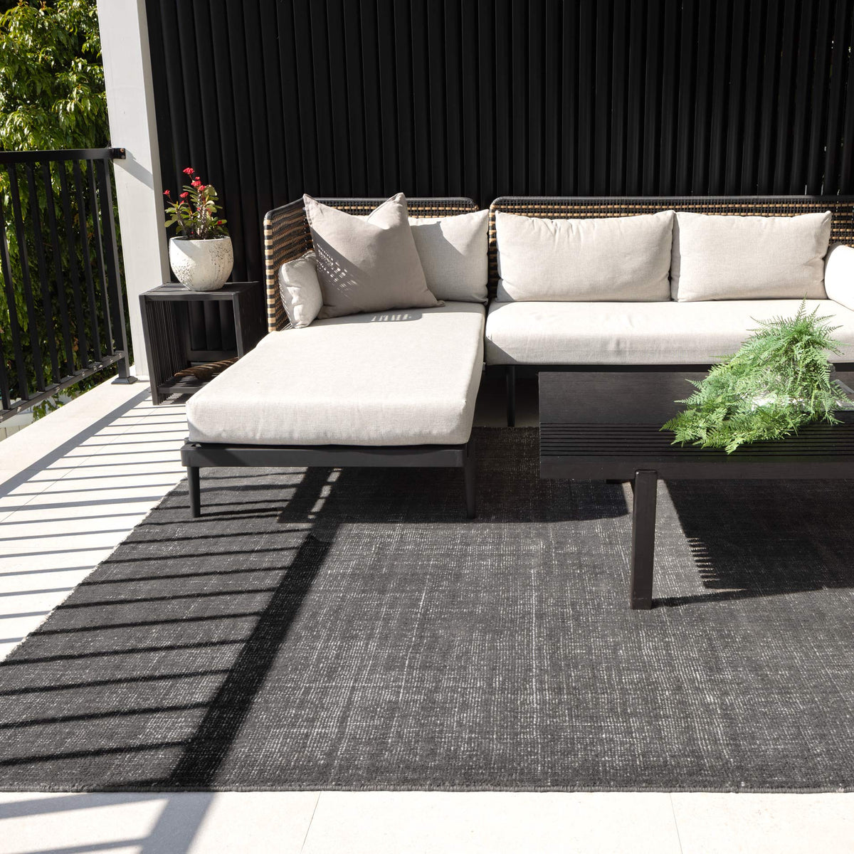 Quay Grey Indoor Outdoor Rug