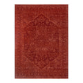 Heritage Distressed Medallion Rust Rug - H101 (Different Tassel)