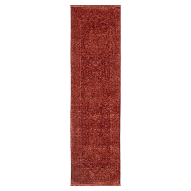 Ancestry Distressed Medallion Rust Runner- H101 (Different Tassel)