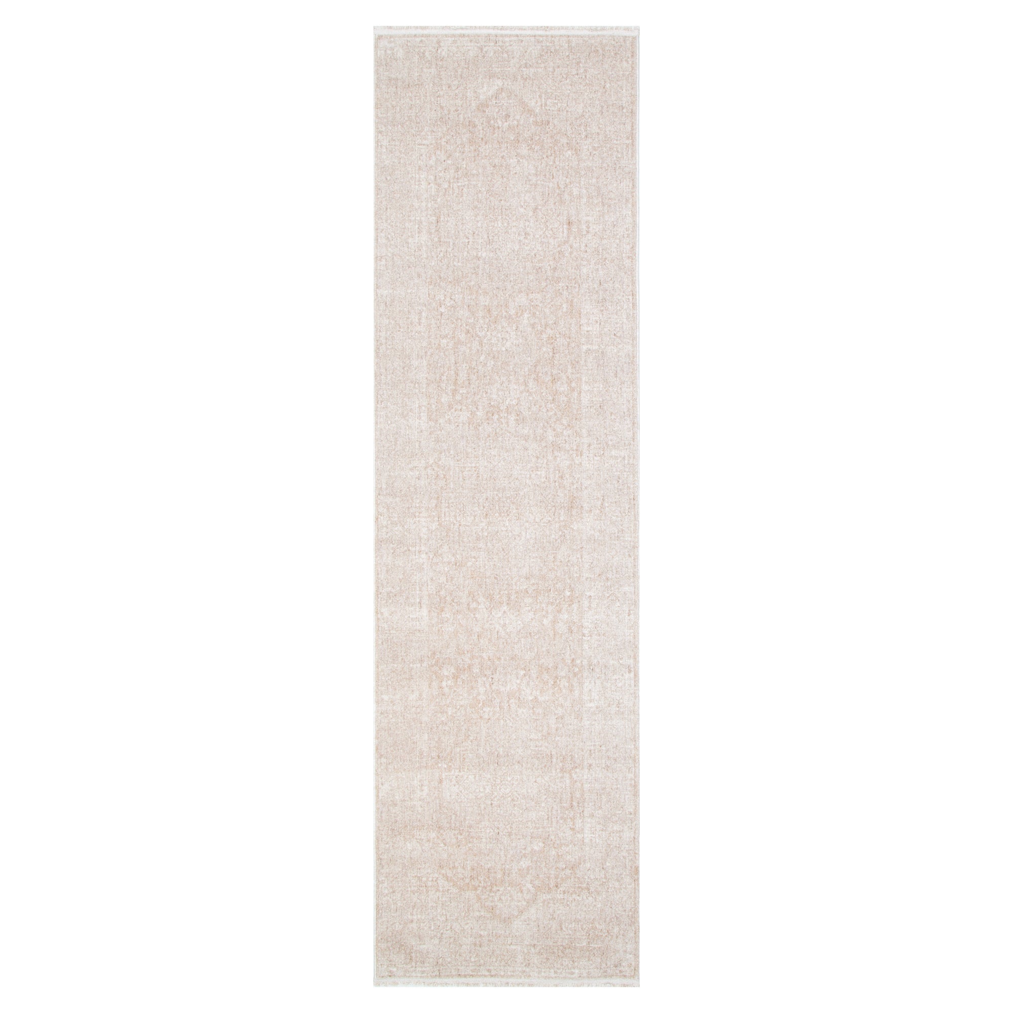 Heritage Distressed Medallion Beige Runner- H102- (Different Tassel)