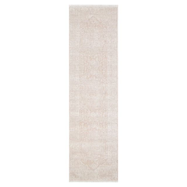Ancestry Distressed Medallion Beige Runner- H102- (Different Tassel)