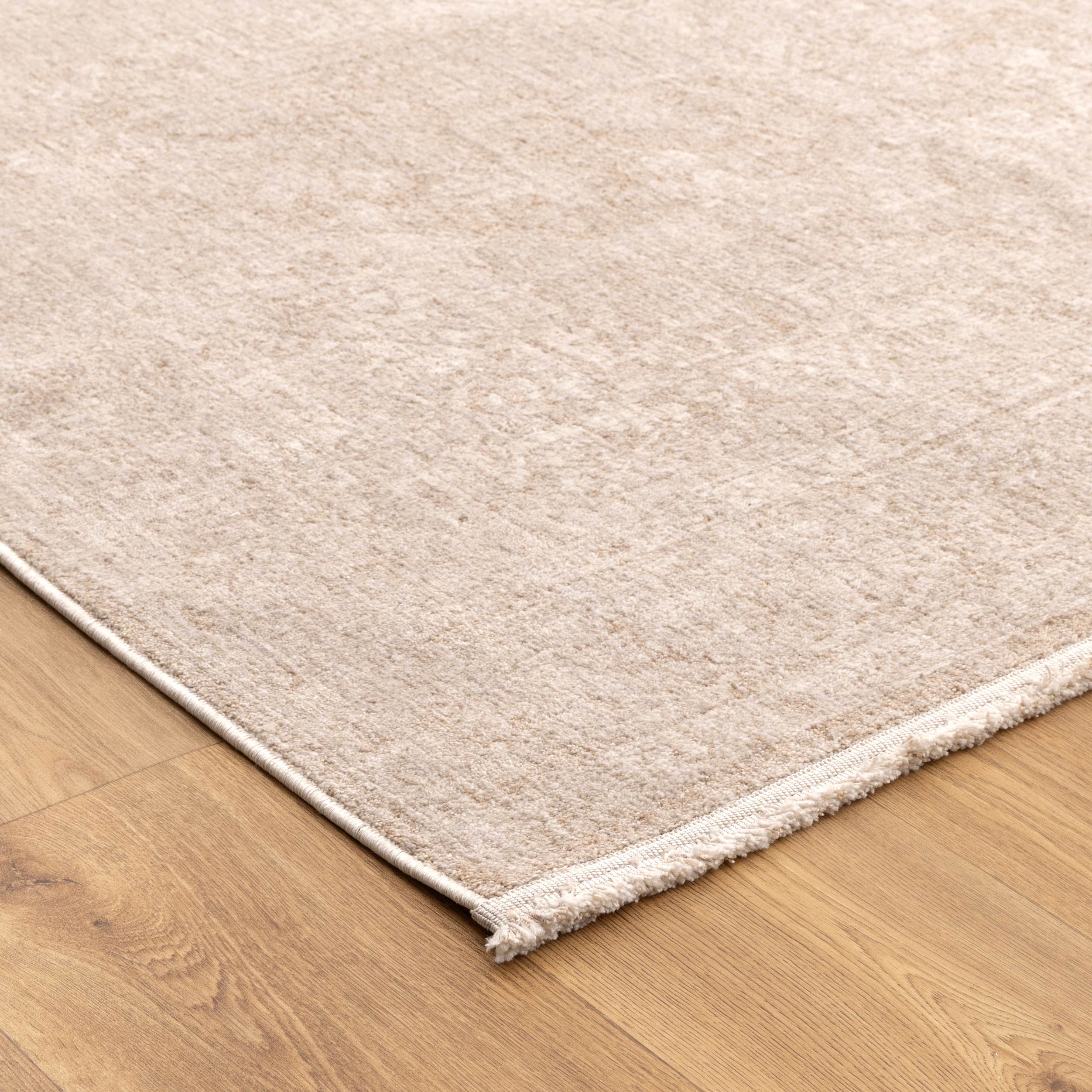 Heritage Distressed Medallion Beige Rug - H102- (Different Tassel)
