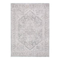 Heritage Distressed Medallion Grey Rug - H103:  (Different Tassel)