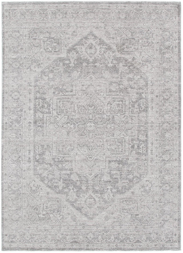 Ancestry Distressed Medallion Grey Rug - H103