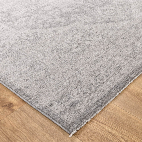 Ancestry Distressed Medallion Grey Rug - H103