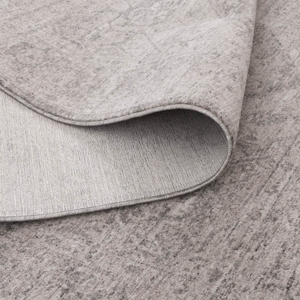 Heritage Distressed Medallion Grey Rug - H103