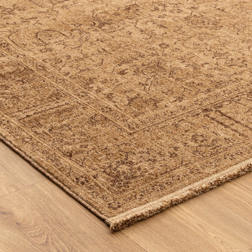 Ancestry Distressed Border Mustard Runner- H105: (Different Tassel)