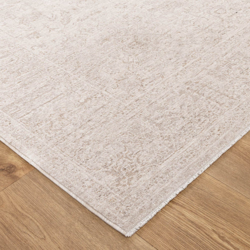 Ancestry Distressed Border Beige Rug - H106