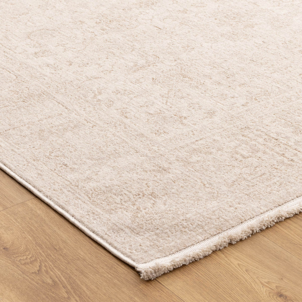 Heritage Distressed Border Beige Rug - H106: (Different Tassel)