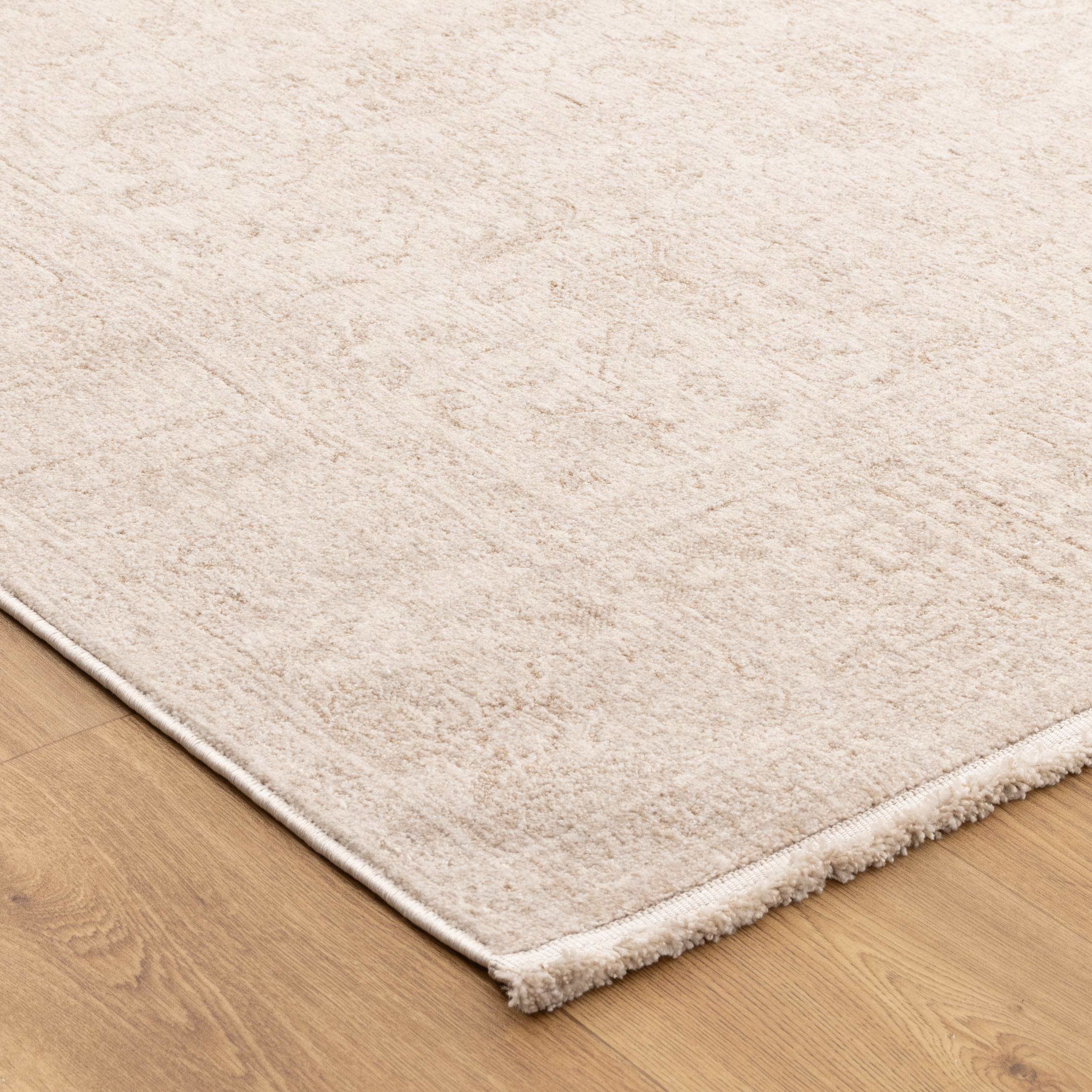 Heritage Distressed Border Beige Rug - H106: (Different Tassel)