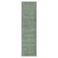 Heritage Distressed Border Green Runner- H107: (Different Tassel)