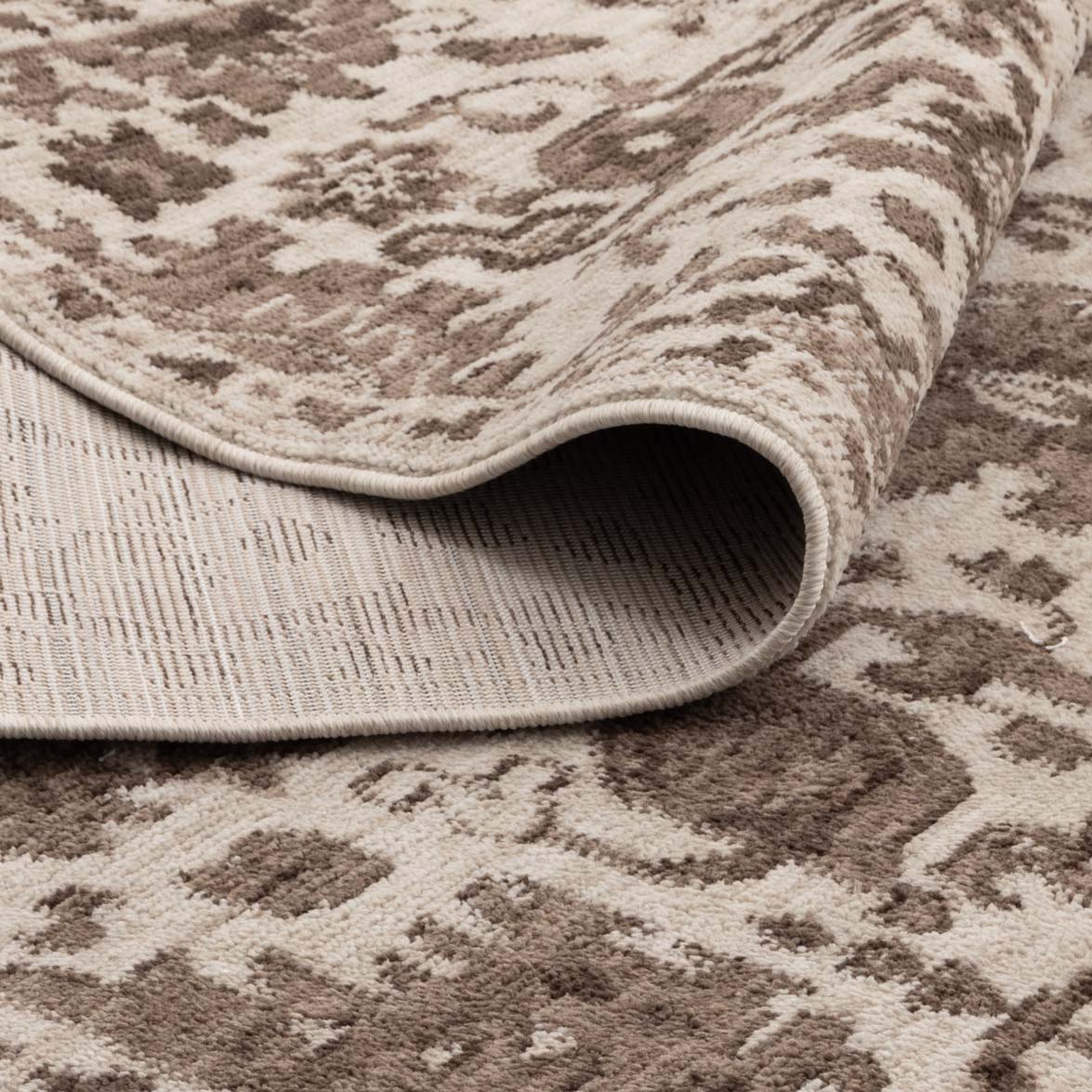 Horizon Ivory Brown Traditional Rug H107