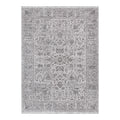 Heritage Distressed Border Grey Rug - H108: (Different Tassel)