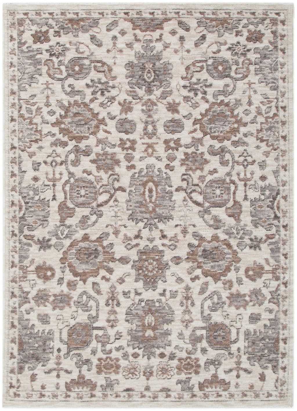 Horizon Grey Beige Traditional Rug H108