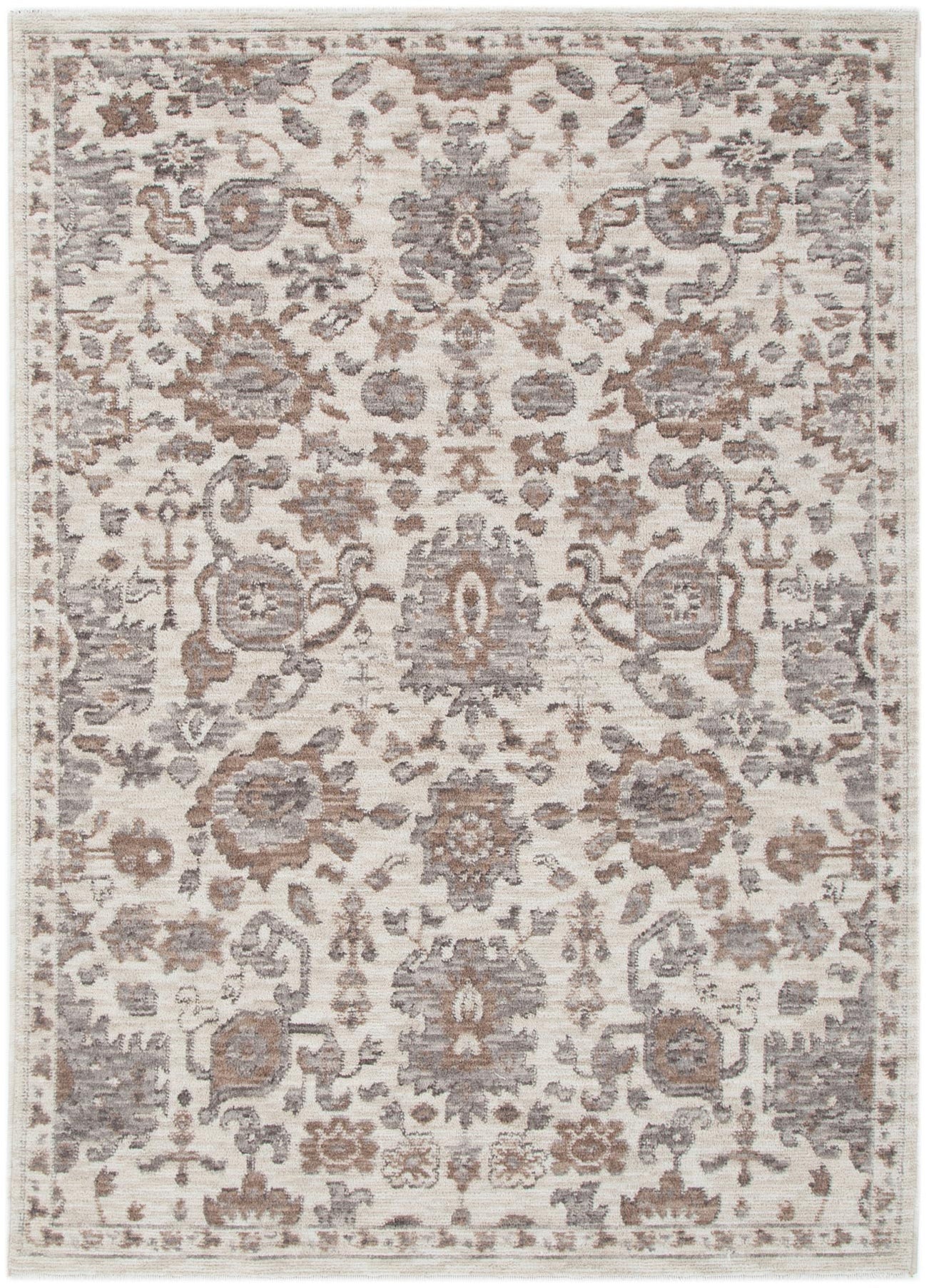 Horizon Grey Beige Traditional Rug H108