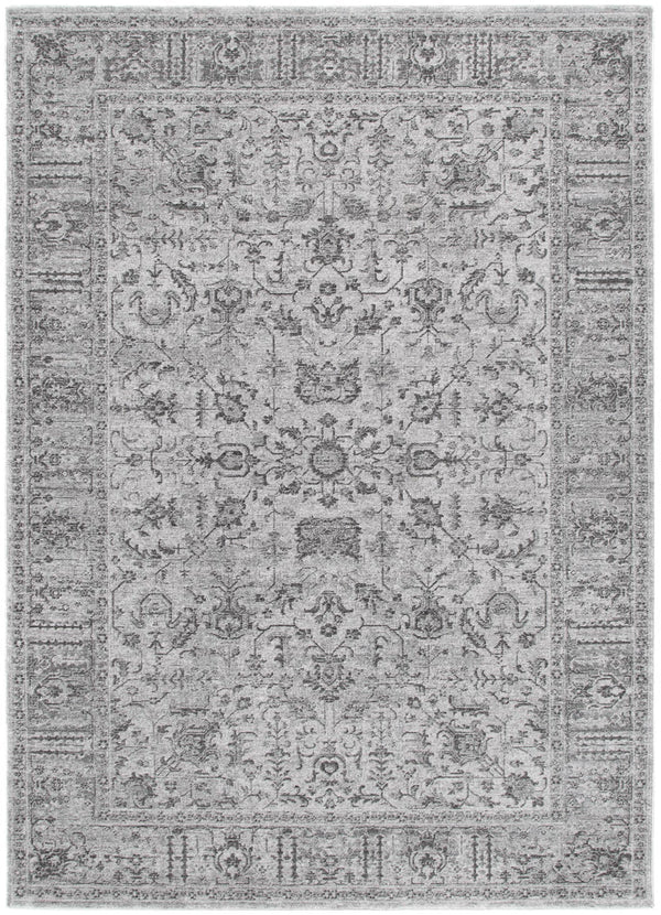 Ancestry Distressed Border Grey Rug - H108